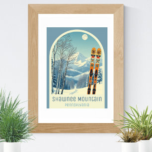 Shawnee Mountain Pennsylvania skidort Poster