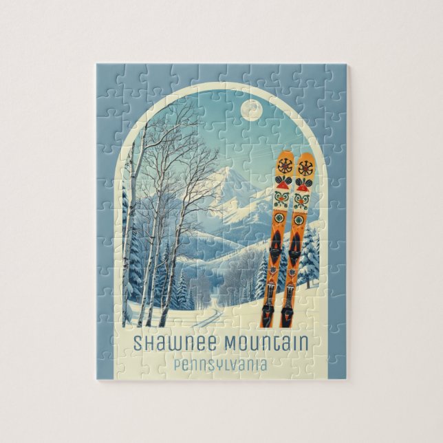 Shawnee Mountain Pennsylvania skidortsspel  Pussel (Vertikal)