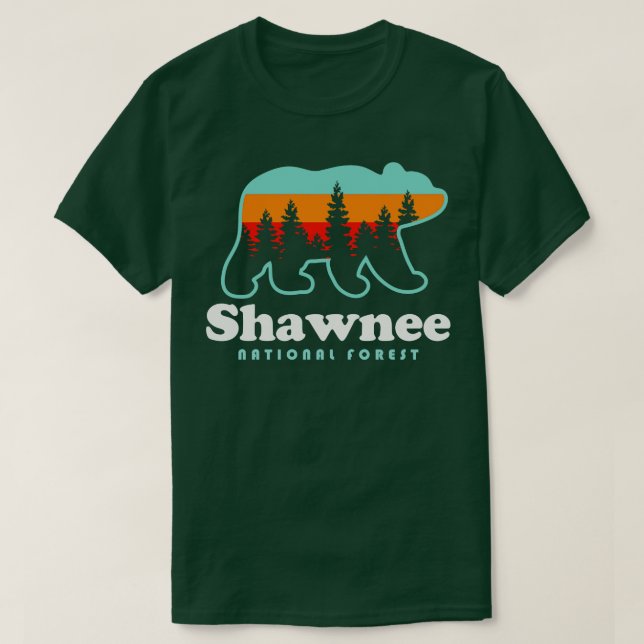 Shawnee National Forest Camping Waterfalls Illinoi T Shirt (Design framsida)