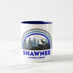 Shawnee National Forest Regnbåge Hjort Två-Tonad Mugg