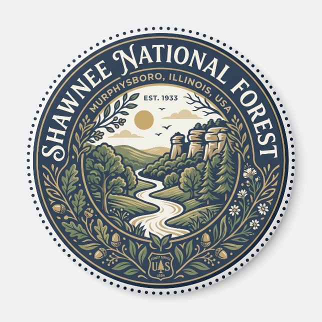 Shawnee National Forest USA Magnet (Framsidan)