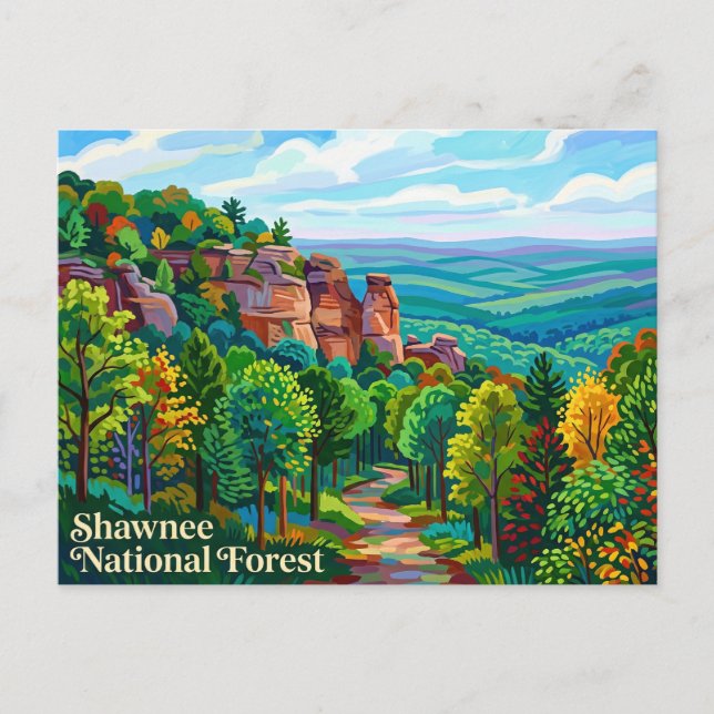 Shawnee National Forest USA Vykort (Framsida)
