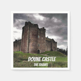 Shaws' Doune Castle, Skottland, Mörk Stormy Namn Pappersservett
