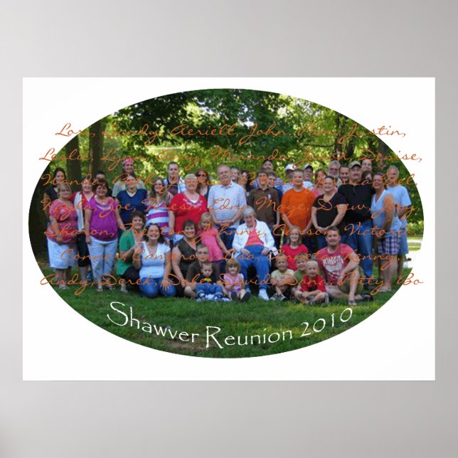 Shawver Reunion 2010, Lori, Sandy, Aeriell, Joh... Poster (Framsidan)