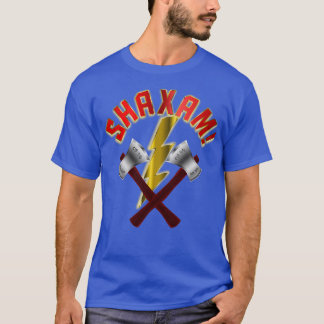 SHAXAM-Dubbla Kasta Ax- och Blixtboltklas T Shirt