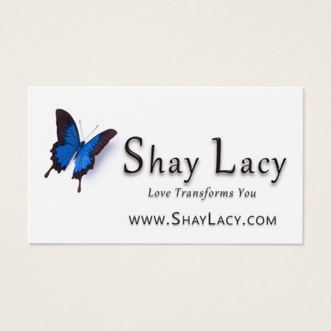 Shay Lacy Visitkort (Framsidan)
