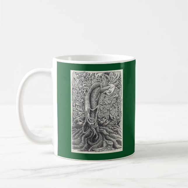 Shayol, bläck teckning kaffemugg (Vänster)