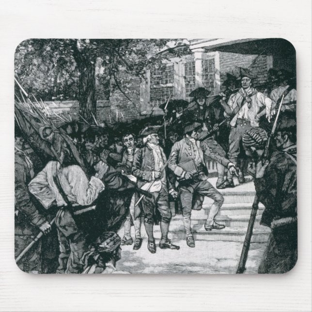 Shayss mobster i besittning av en domstol musmatta (Framsidan)