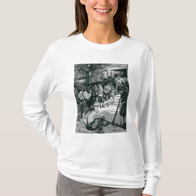 Shayss mobster i besittning av en domstol t shirt (Framsida)