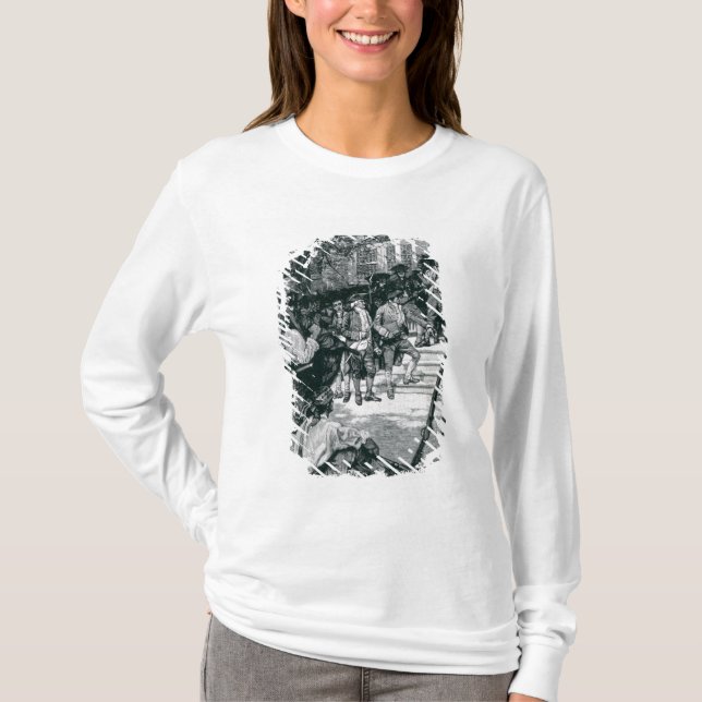 Shayss mobster i besittning av en domstol t-shirt (Framsida)