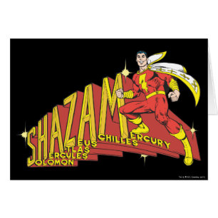 Shazam Acronym Hälsningskort
