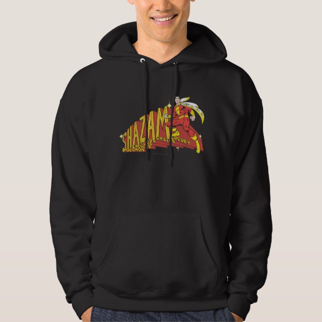 Shazam Acronym Sweatshirt Med Luva (Framsida)