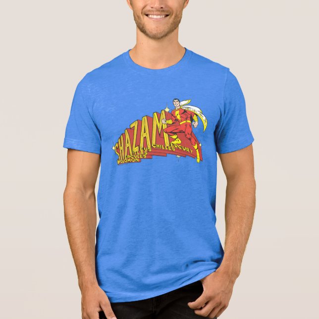 Shazam Acronym T Shirt (Framsida)