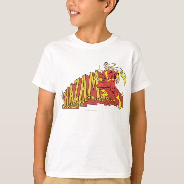 Shazam Acronym Tee Shirt (Framsida)