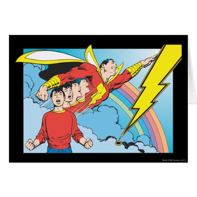 SHAZAM/Billy Batson Hälsningskort (Framsidan Horizontal)