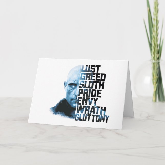 SHAZAM! | Dr. Sivana sju syndar dödligt grafiskt Kort (Framsida)