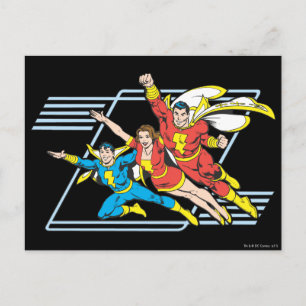 SHAZAM-familjen Vykort