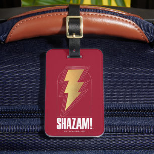 SHAZAM! Fury of the Gods Blixt Bolt Badge Bagagebricka