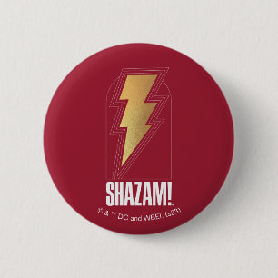 SHAZAM! Fury of the Gods Blixt Bolt Badge Knapp