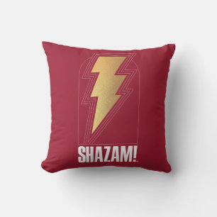 SHAZAM! Fury of the Gods Blixt Bolt Badge Kudde