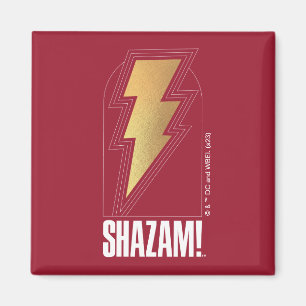 SHAZAM! Fury of the Gods   Blixt Bolt Badge Magnet