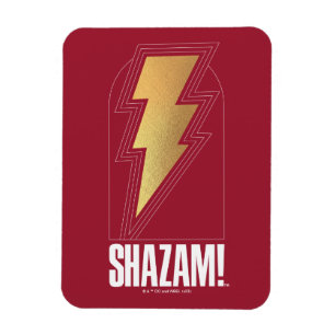 SHAZAM! Fury of the Gods Blixt Bolt Badge Magnet