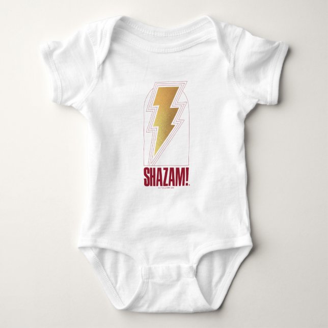 SHAZAM! Fury of the Gods | Blixt Bolt Badge T Shirt (Framsida)