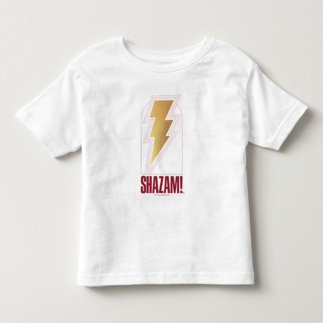 SHAZAM! Fury of the Gods | Blixt Bolt Badge T Shirt (Framsida)