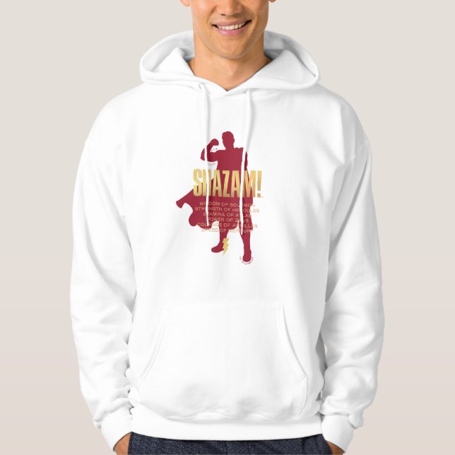 SHAZAM! Fury of the Gods | Flexing Silhouette Hoodie (Framsida)