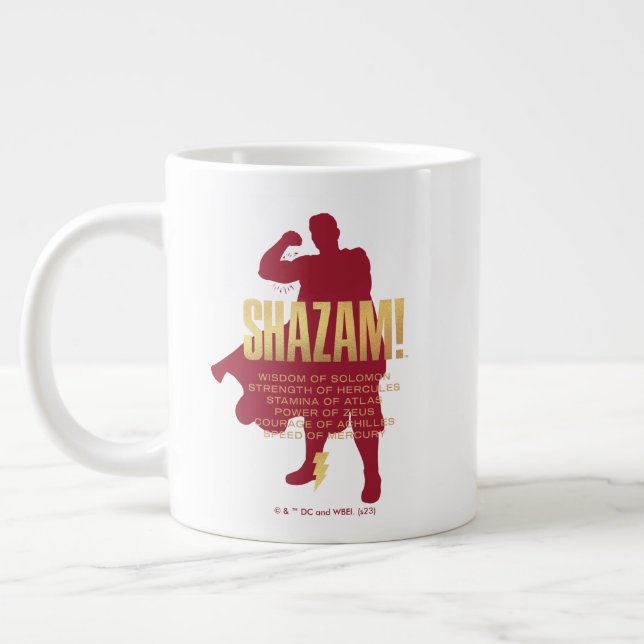 SHAZAM! Fury of the Gods | Flexing Silhouette Jumbo Mugg (Vänster)