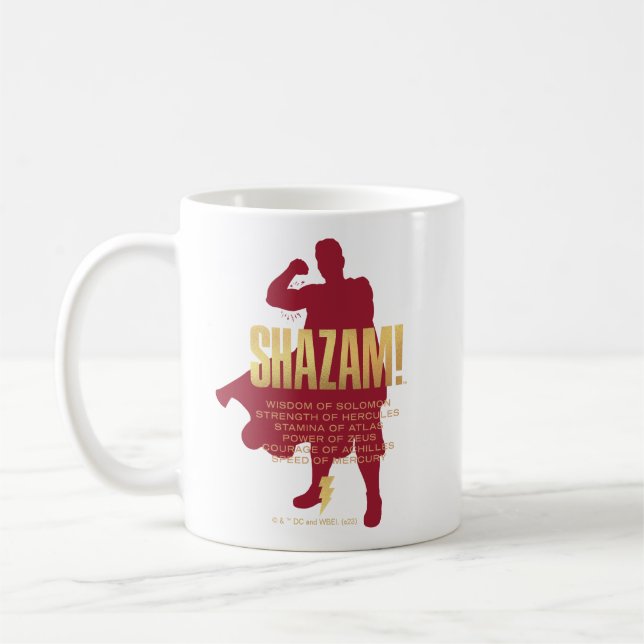 SHAZAM! Fury of the Gods | Flexing Silhouette Kaffemugg (Vänster)
