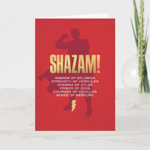 SHAZAM! Fury of the Gods Flexing Silhouette Kort