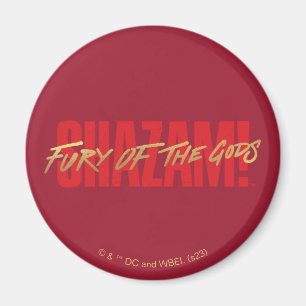SHAZAM! Fury of the Gods Logotyp för gyllene mar Magnet