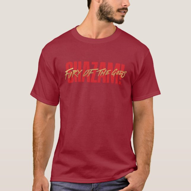 SHAZAM! Fury of the Gods | Logotyp för gyllene mar T Shirt (Framsida)