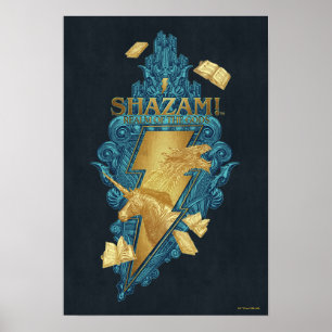 SHAZAM! Fury of the Gods Logotypen för gudstjäns Poster