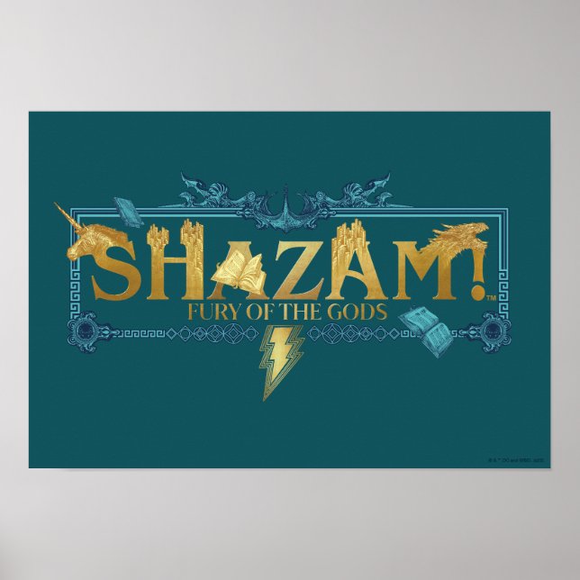 SHAZAM! Fury of the Gods | Mythical Logo Poster (Framsidan)