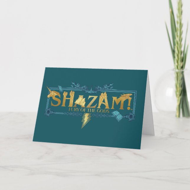 SHAZAM! Fury of the Gods | Mytisk Logotyp Kort (Framsida)