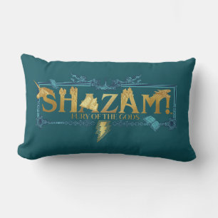 SHAZAM! Fury of the Gods Mytisk Logotyp Lumbarkudde