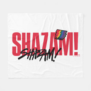 SHAZAM! Fury of the Gods   Rainbow Bolts Logotyp Fleecefilt