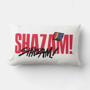 SHAZAM! Fury of the Gods Rainbow Bolts Logotyp Lumbarkudde