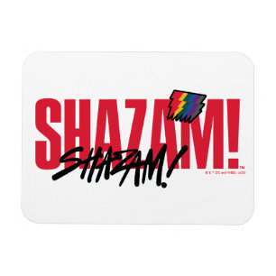 SHAZAM! Fury of the Gods Rainbow Bolts Logotyp Magnet