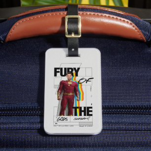 SHAZAM! Fury of the Gods   Retro Album Stil Art Bagagebricka