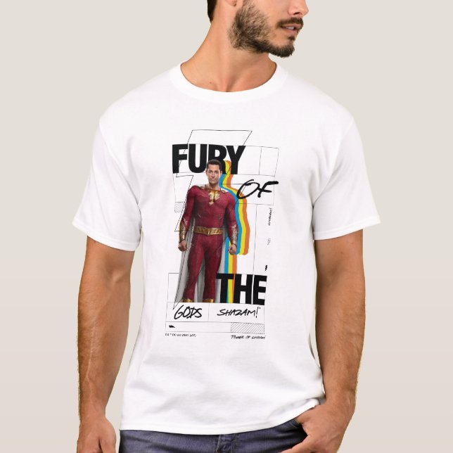 SHAZAM! Fury of the Gods | Retro Album Stil Art T Shirt (Framsida)