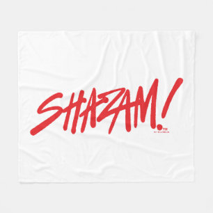 SHAZAM! Fury of the Gods Röd markör, Logotyp Fleecefilt