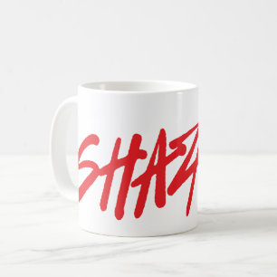 SHAZAM! Fury of the Gods Röd markör, Logotyp Kaffemugg