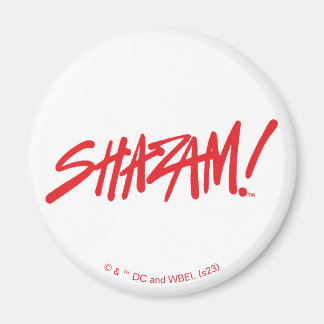 SHAZAM! Fury of the Gods | Röd markör, Logotyp Magnet