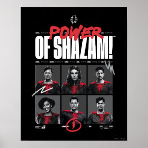 SHAZAM! Fury of the Gods SHAZAM-gruppens makt Poster