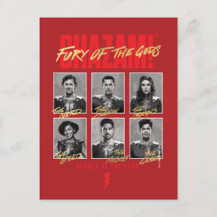 SHAZAM! Fury of the Gods SHAZAMily Årsbok Vykort