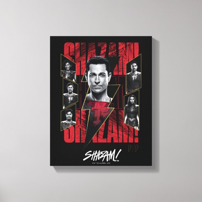 SHAZAM! Fury of the Gods | SHAZAMily Group Canvastryck (Framsida)