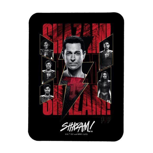 SHAZAM! Fury of the Gods | SHAZAMily Group Magnet (Vertikal)